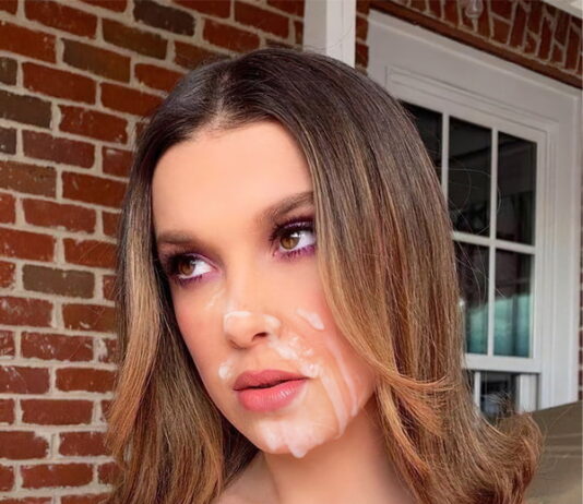 Millie Bobby Brown Cum Facial