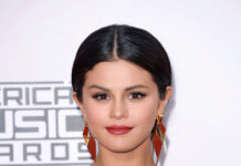 Selena Gomez Free The Nipple In See-Through Dress